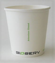 4 oz Single Wall Bioserv Hot Cup
